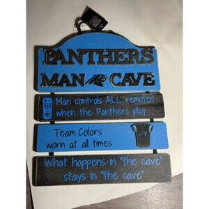 Carolina Panthers Mancave Sign